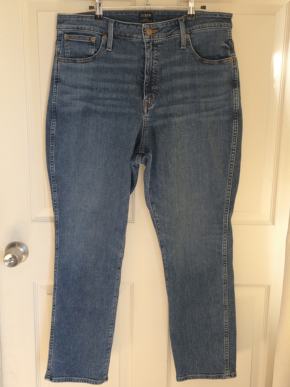 J. Crew Curvy Classic Vintage Straight Jeans, Size 32